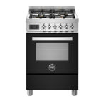 Bertazzoni Professional Gasspis 60cm med ugn, Svart