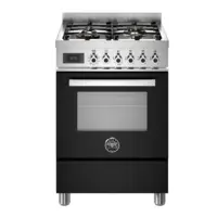 Bertazzoni Professional Gasspis 60cm med ugn, Svart