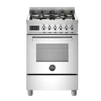 Professional 60cm Gas Range with Oven, Stainless Steel