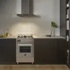 Professional 60cm Gas Range with Oven, Stainless Steel