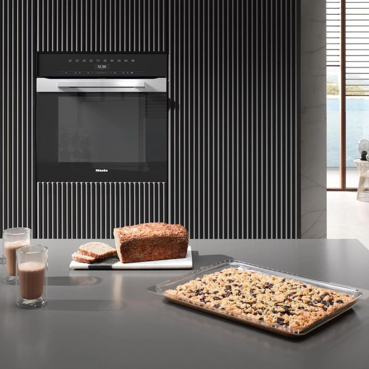 Miele Inbyggnadsugn H 7464 BP Rostfritt