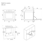 Bertazzoni Professional Inbyggnadsugn 60cm PYRO, LCD, rostfri