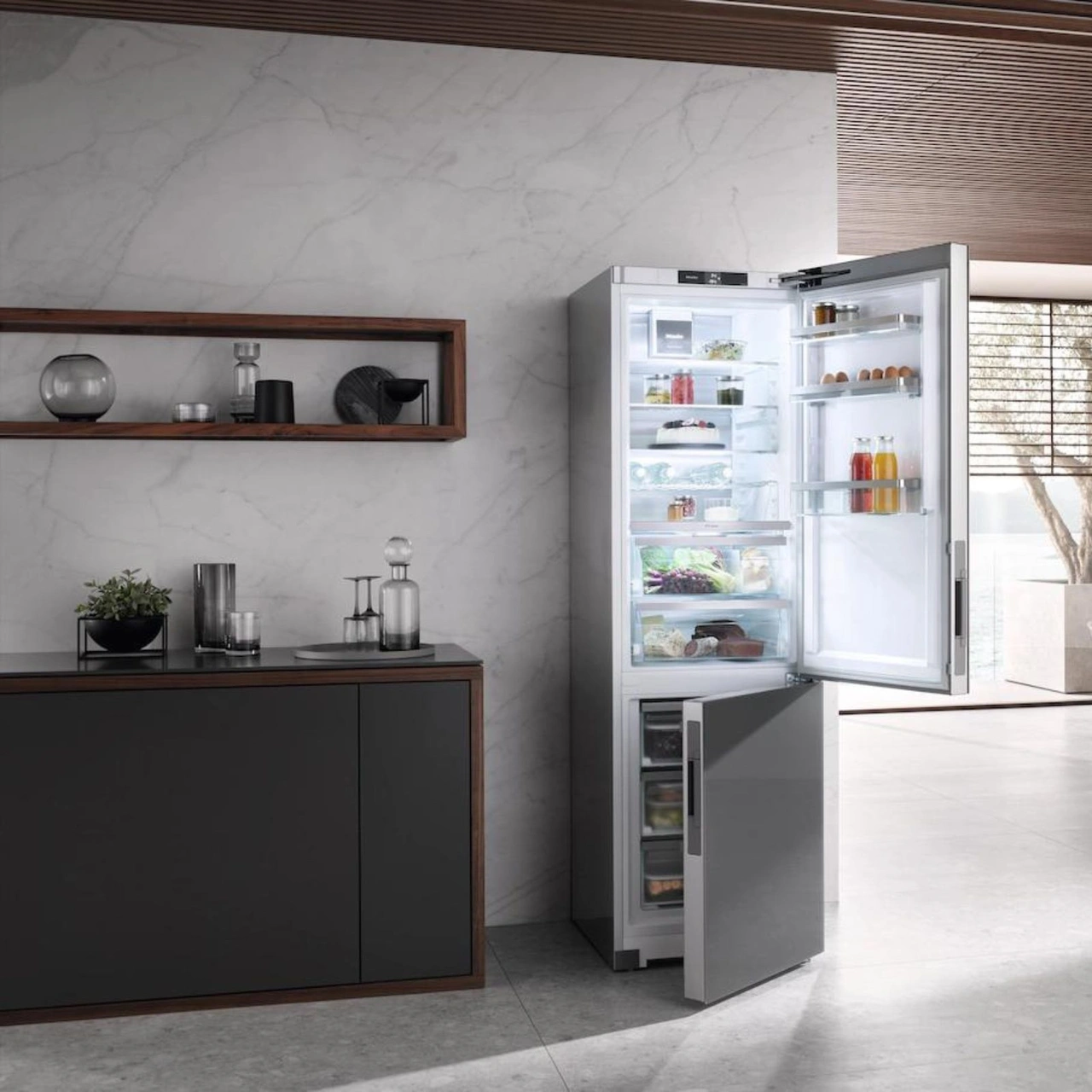 Miele Fristående kyl/frys KFN 4898 AD Grafitgr