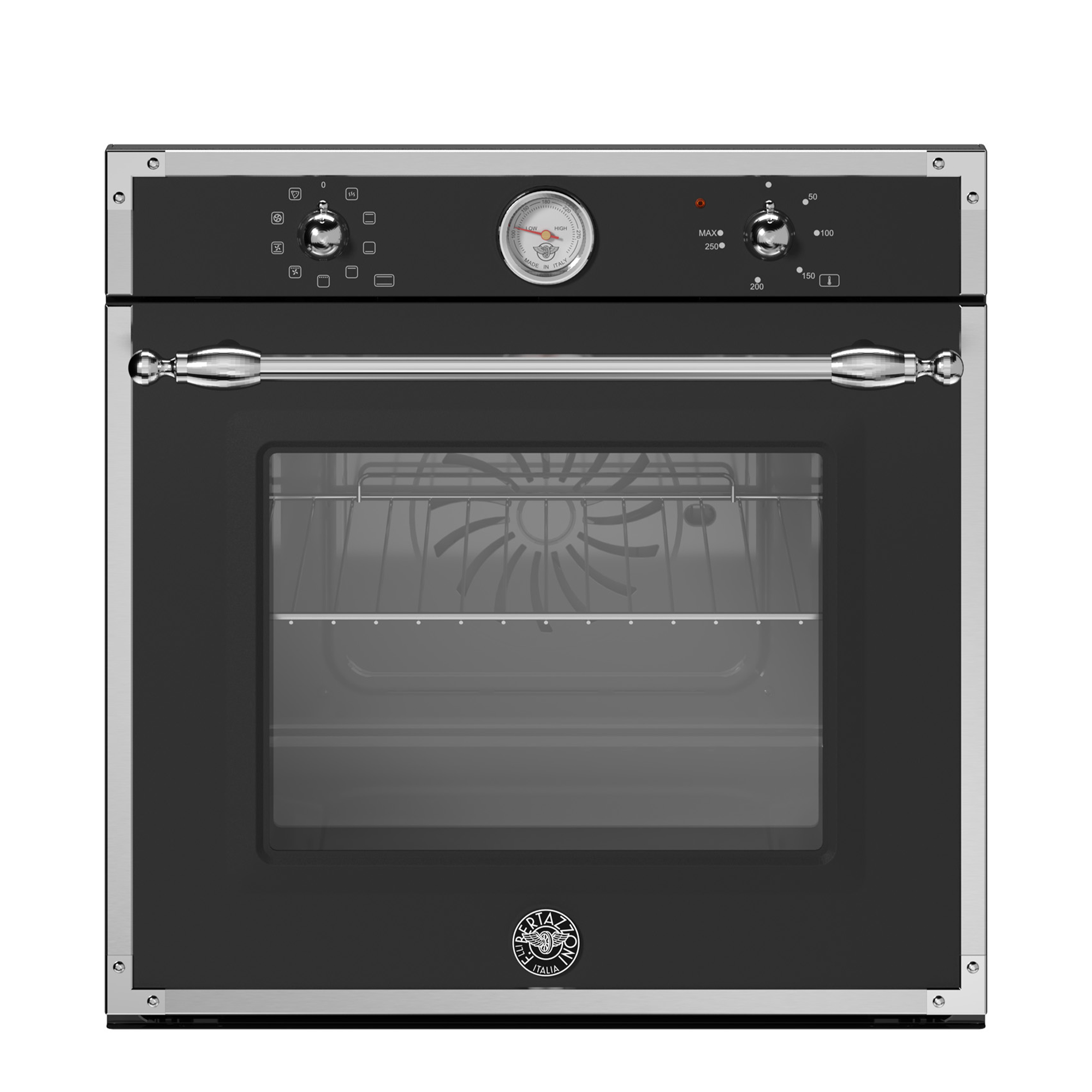 Bertazzoni Heritage Inbyggnadsugn 60cm, mattsvart