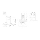 Professional Fläkt 90cm, rostfri