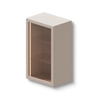 Vitrin väggskåp 60x39x100 cm