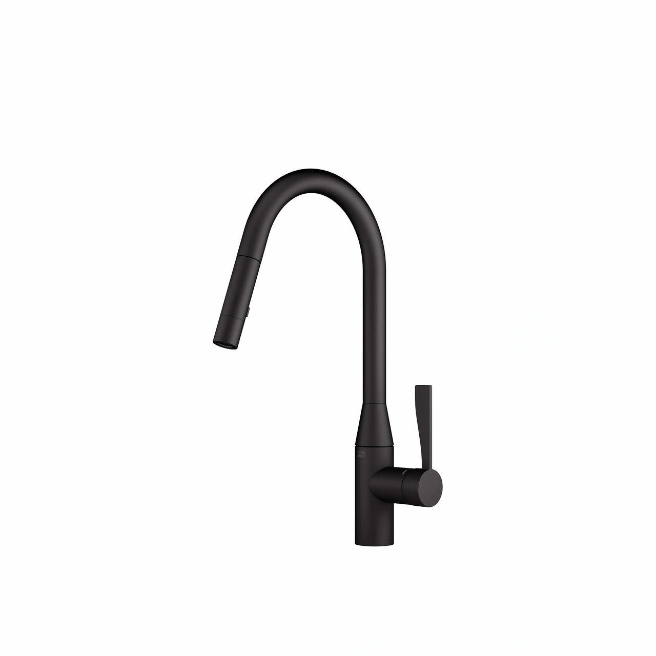 Sync Round Kitchen Mixer with Shower Matte Black