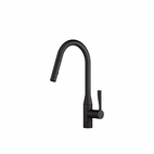 Sync Round Kitchen Mixer with Shower Matte Black