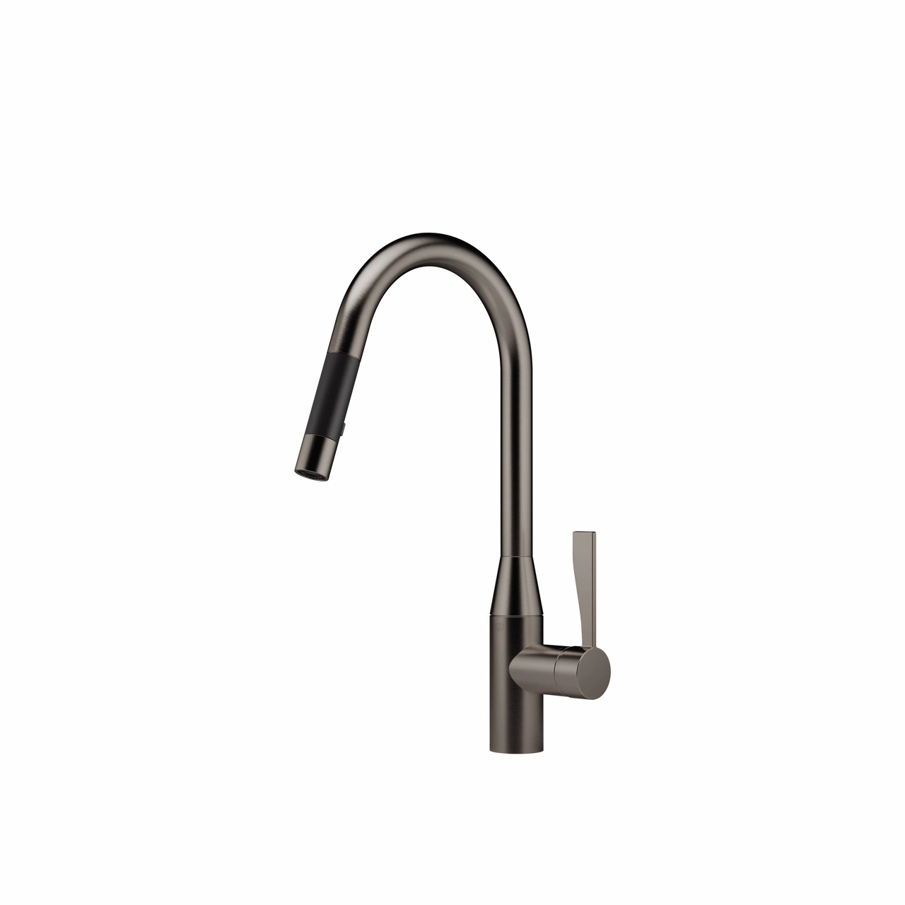 Sync Round Kitchen Mixer with Shower Brushed Dark Platinum