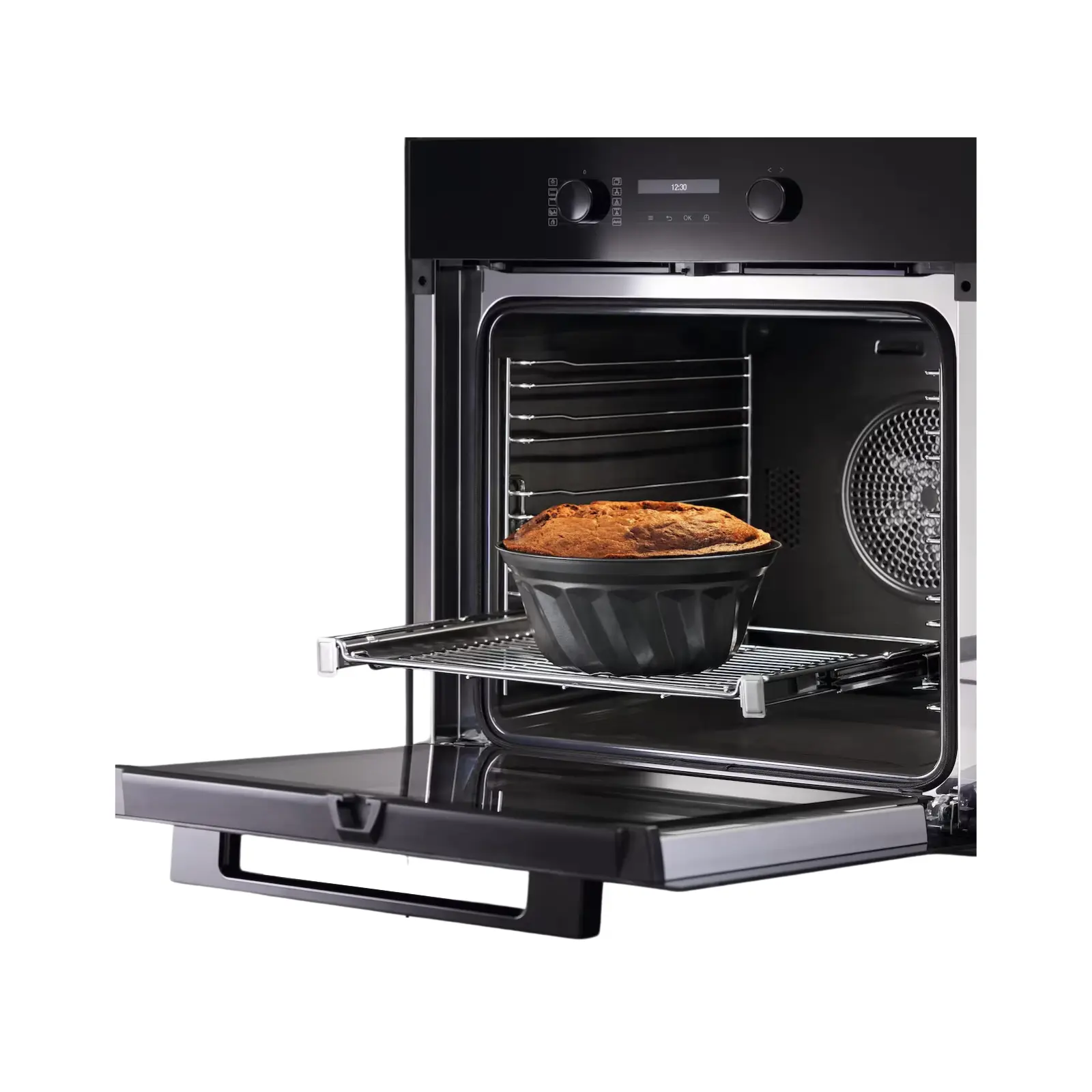 Miele Inbyggnadsugn H 2861-1 BP Obsidiansvart