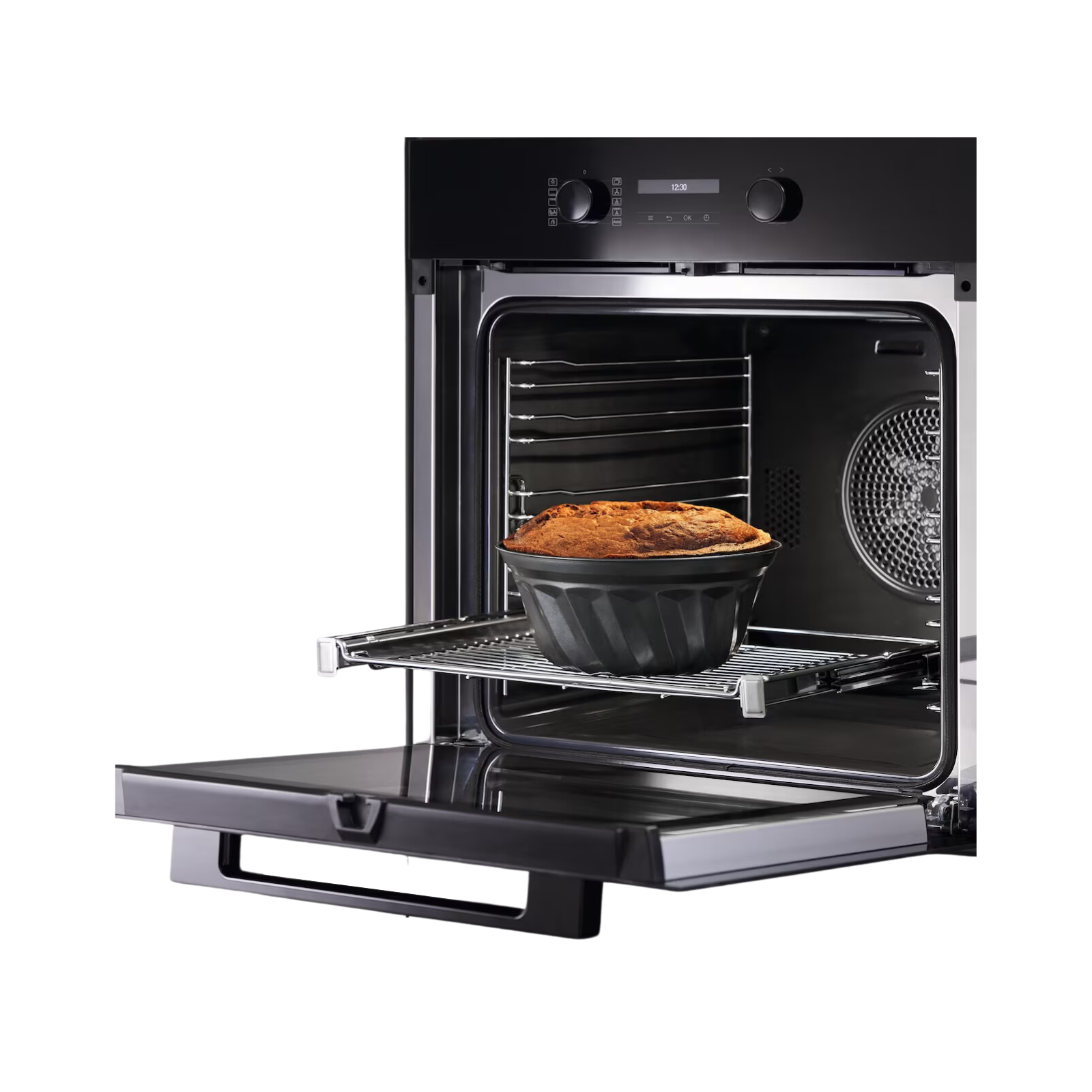Miele Inbyggnadsugn H 2861-1 BP Obsidiansvart