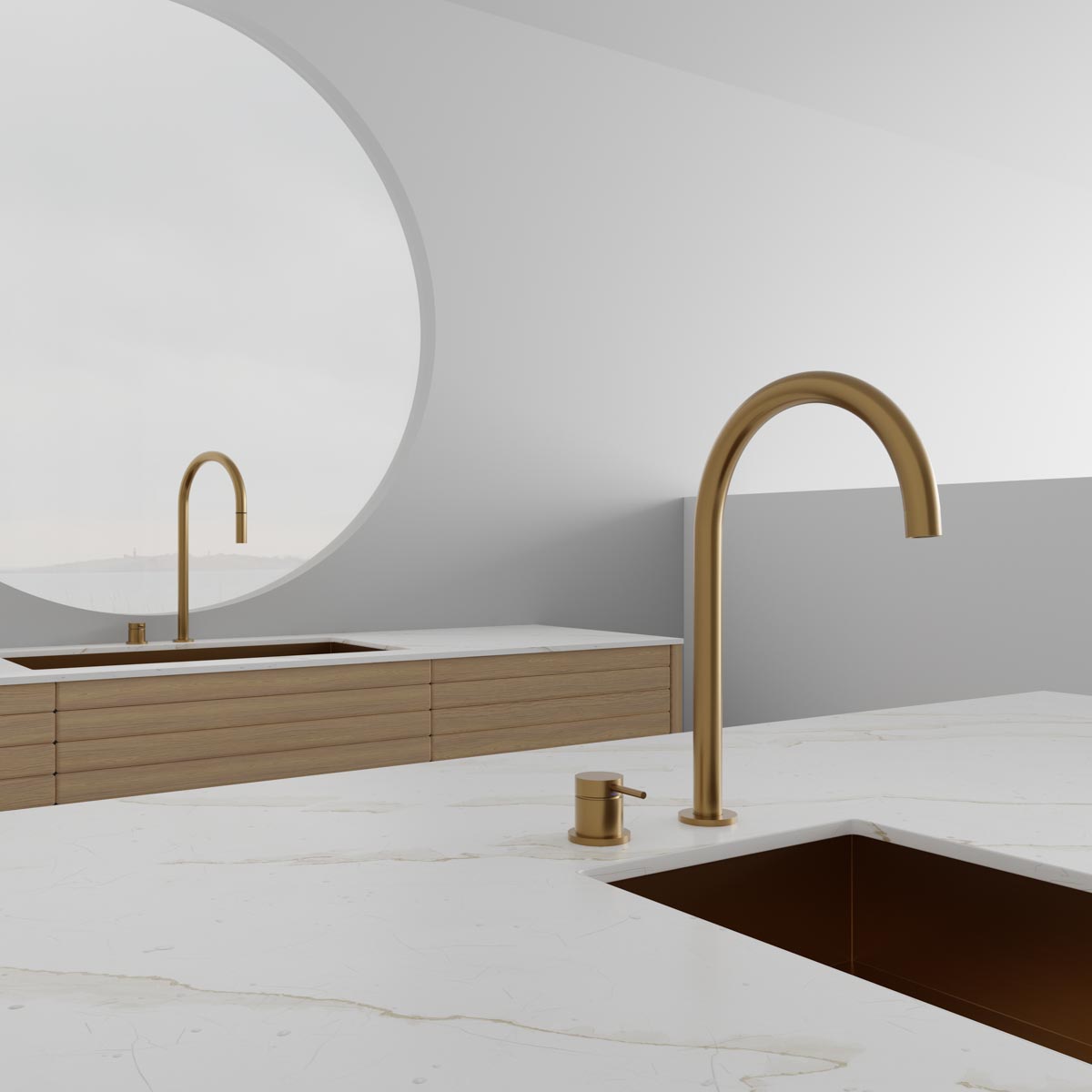 Köksblandare Steel Harmonized K2 Sand - Utan Diskmaskinavst.