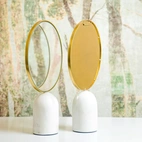 Oval Marble Mirror
