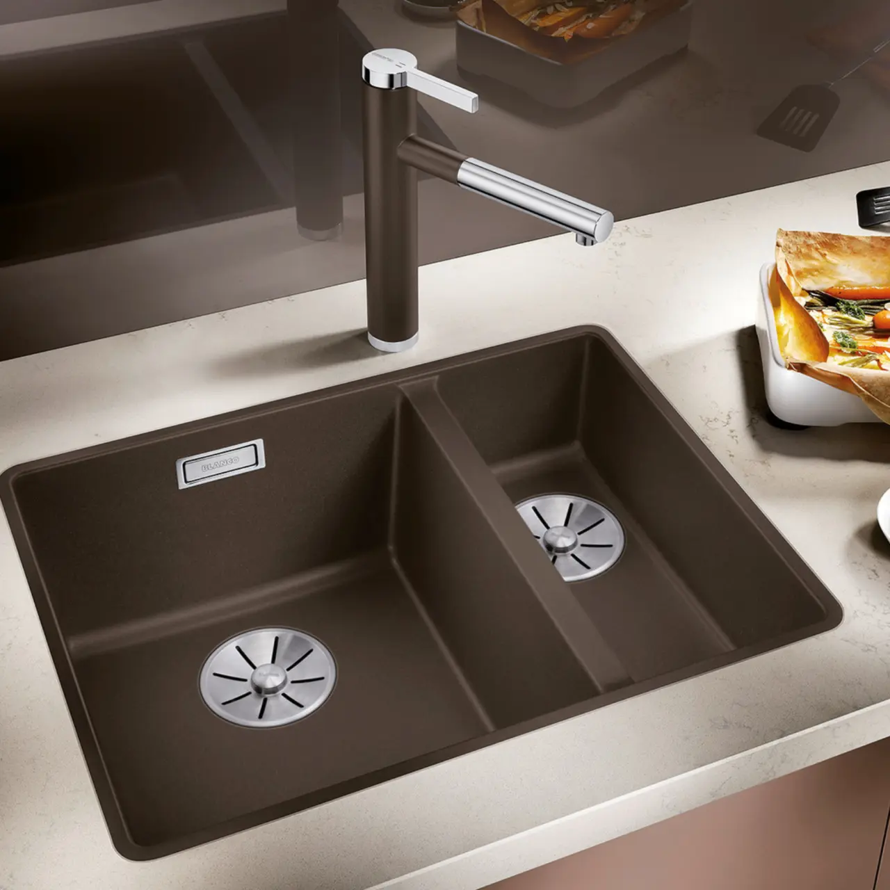 Diskho Subline 340/160-F Silgranit Infino Klippgrå