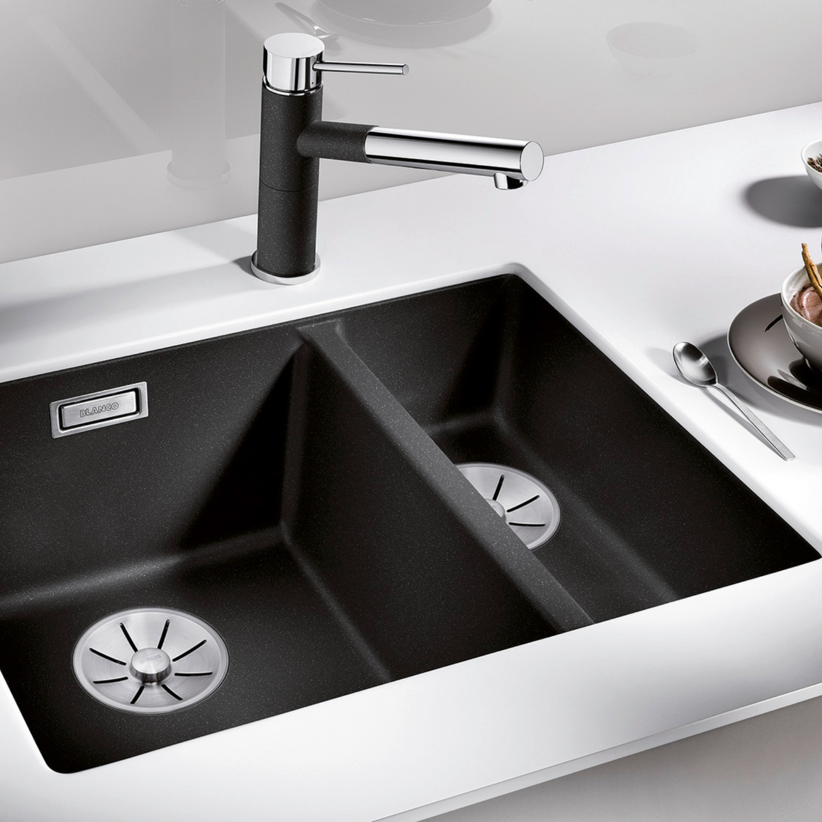 Diskho Subline 340/160-U Höger Silgranit Infino  Antracit