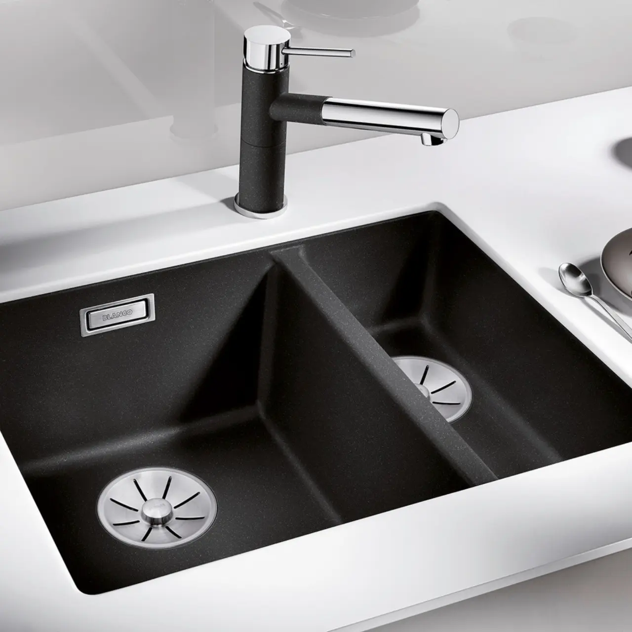 Diskho Subline 340/160-U Vänster  Silgranit Infino Antracit