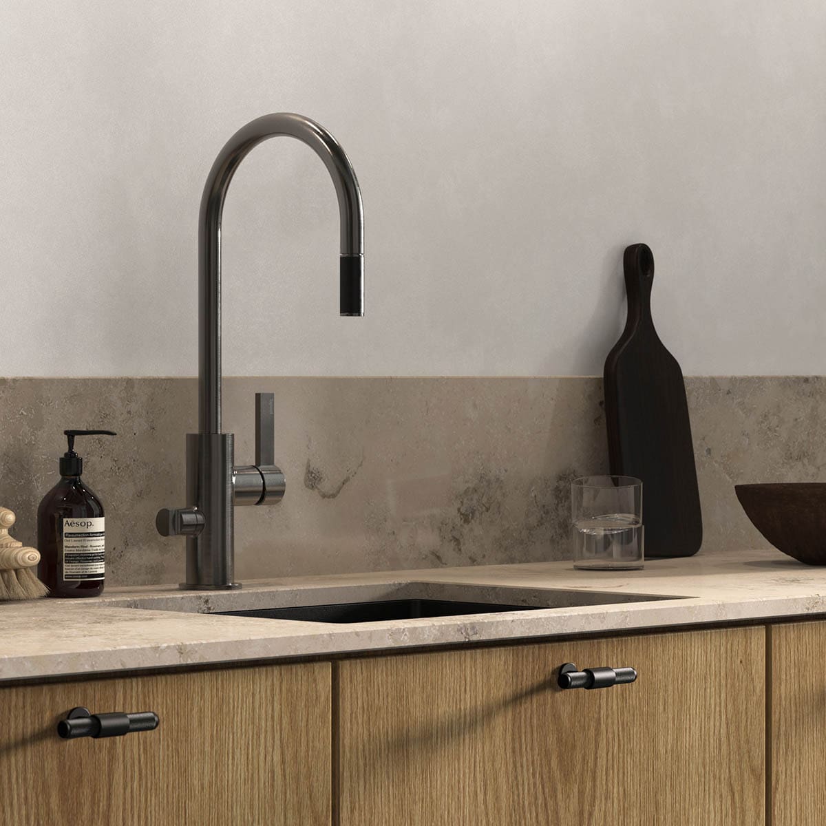 Tapwell Köksblandare ARM885 Black Chrome