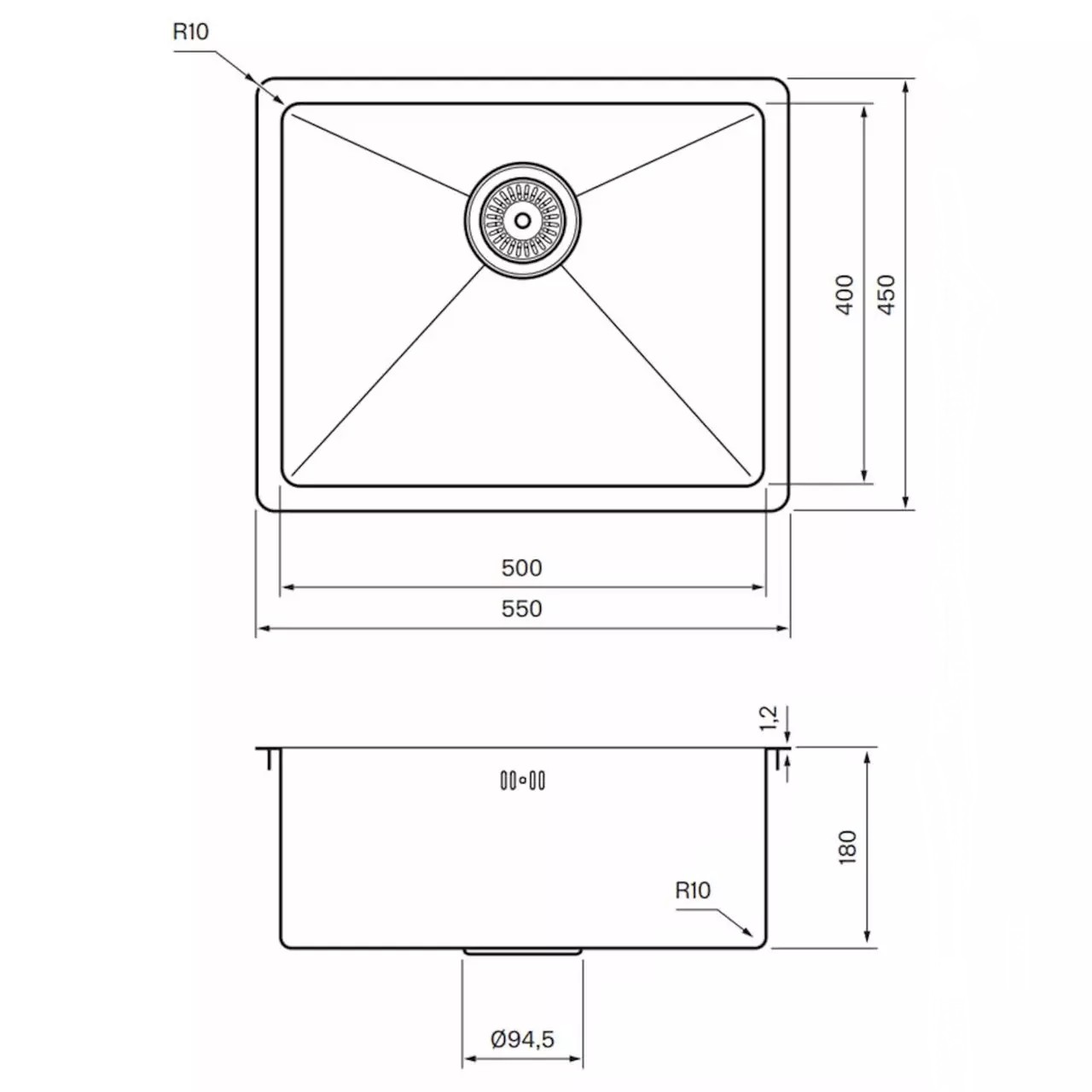 Diskho 5040 PVD Mattsvart