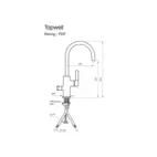 Kitchen Faucet ARM184 Brass