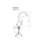Tapwell Köksblandare EVO184 Bronze
