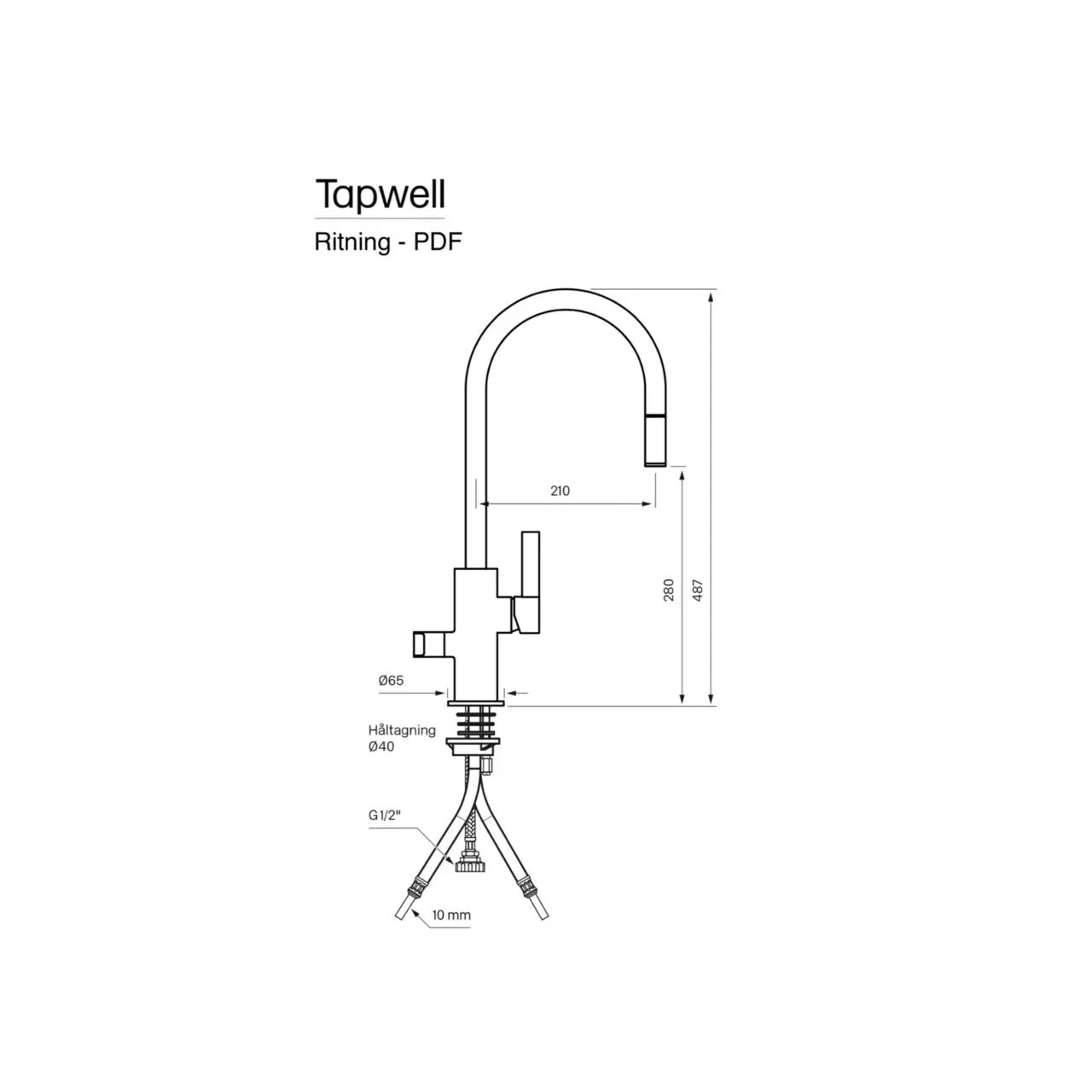 Tapwell Köksblandare ARM885 Krom