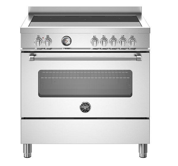 Bertazzoni Master Induktionsspis 90cm med ugn, rostfri - Utgående modell - REA