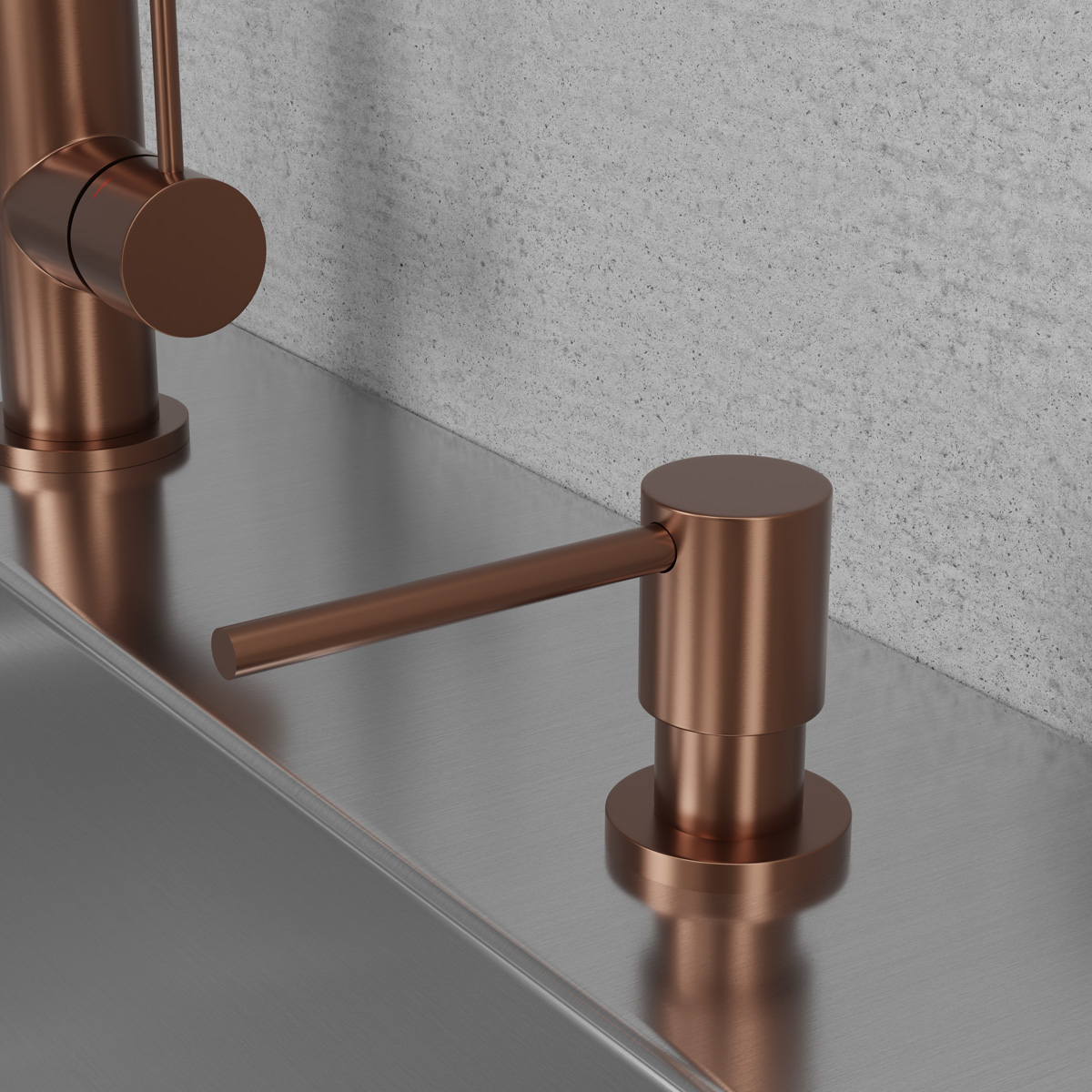 Steel Clean Dispenser Amber Soap Pump