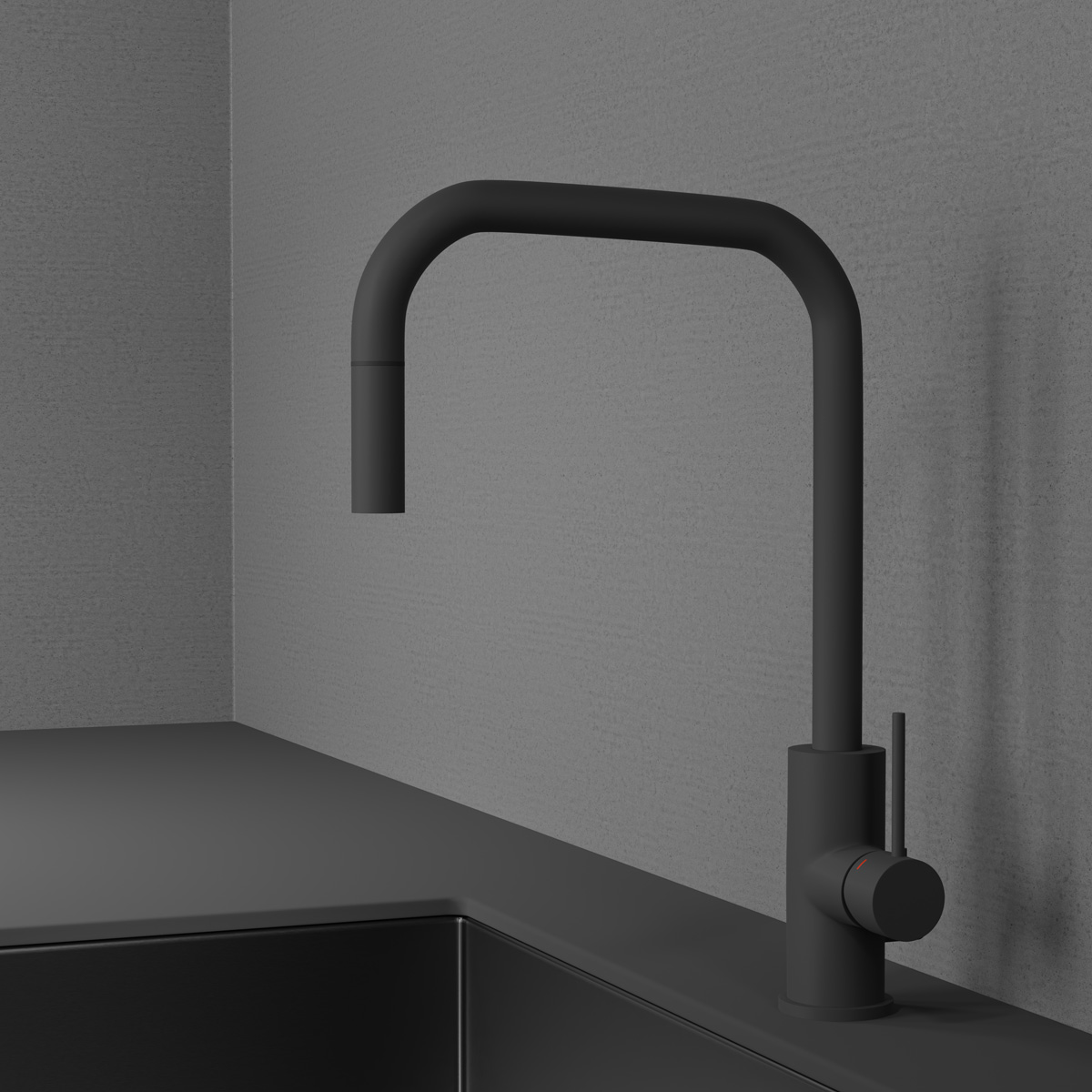 Accent Square Rust D Kitchen Mixer