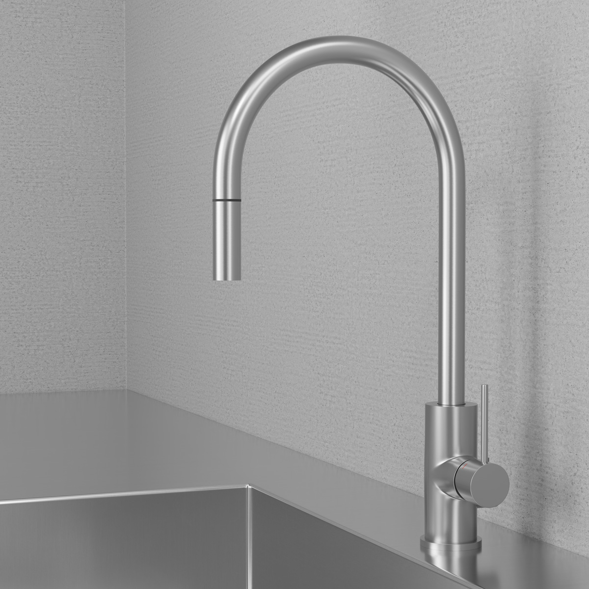 Köksblandare Steel Accent Original Diskmaskinsavst.