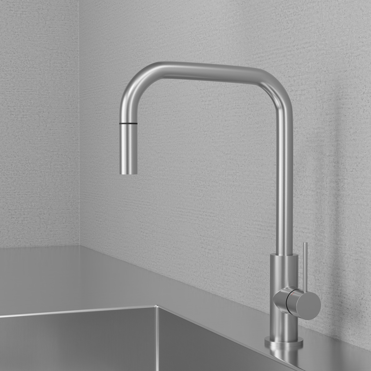 Kitchen Mixer Steel Accent Square Original