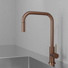 Köksblandare Steel Accent Square Amber - Utan Diskmaskinavst.