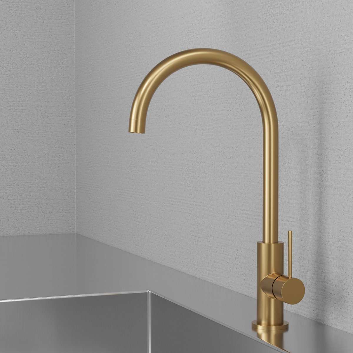 Köksblandare Steel Equip Sand - Utan Diskmaskinavst.