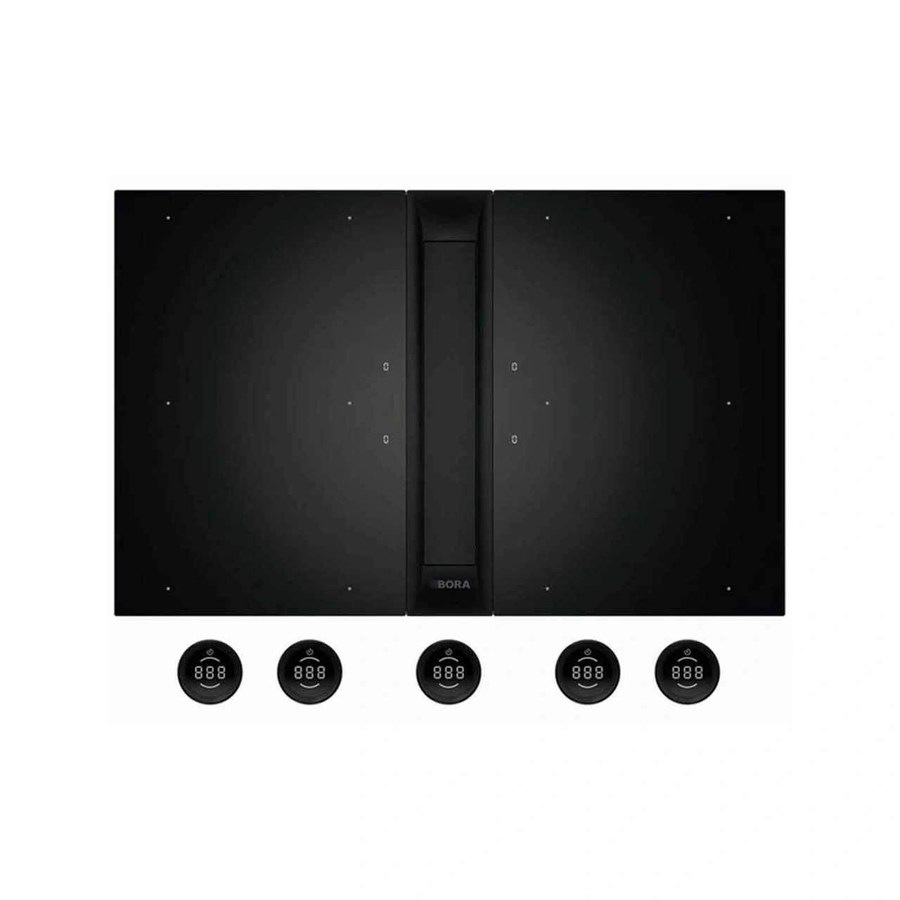 BORA Professional 3.0 paket, All black - med två st flexibla induktionshällar