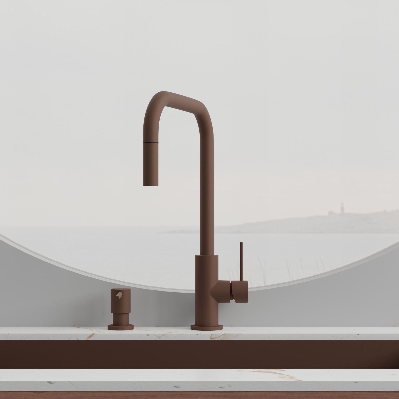 Köksblandare Accent Square Rust - Utan Diskmaskinavst.