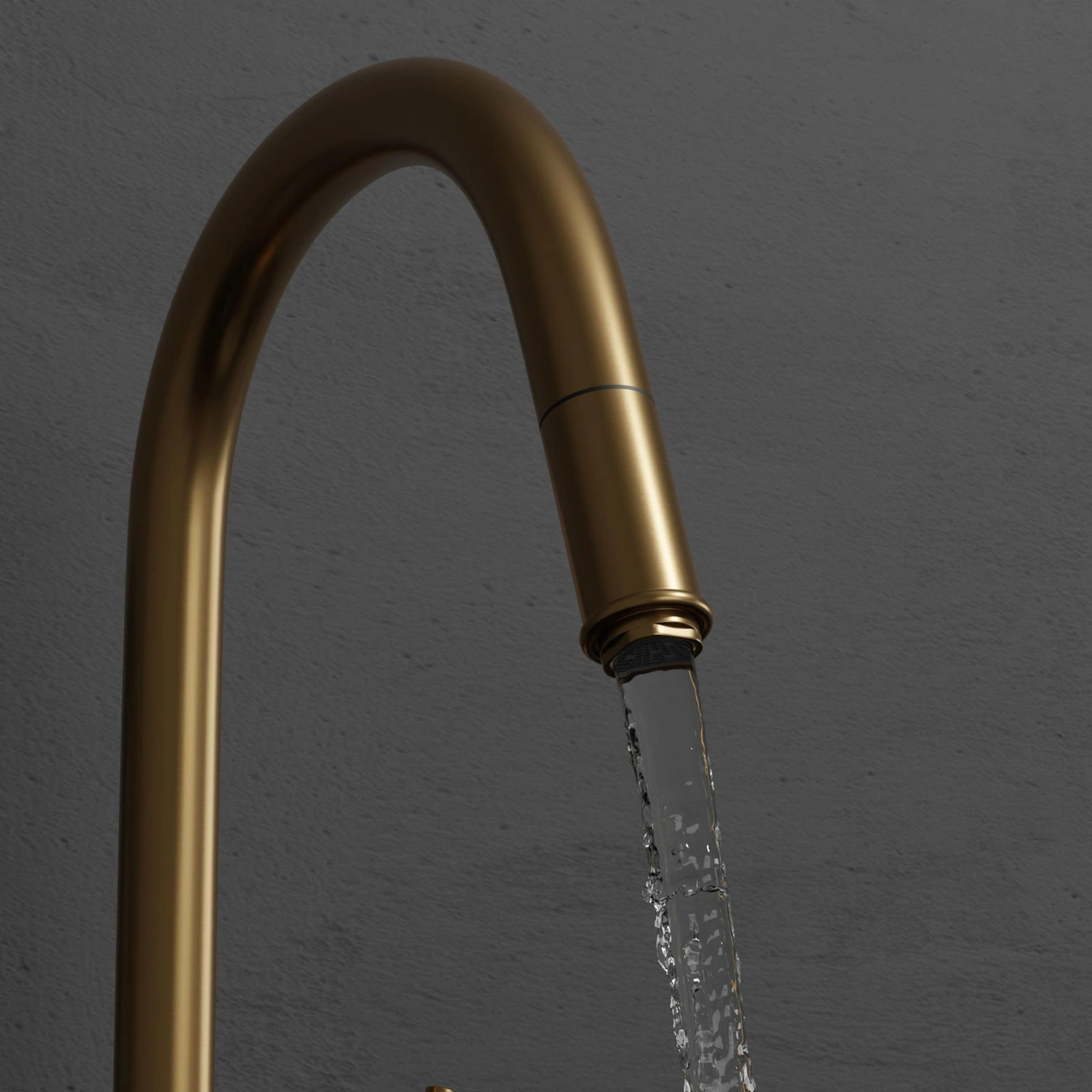 Kitchen Faucet Steel Accent Sand