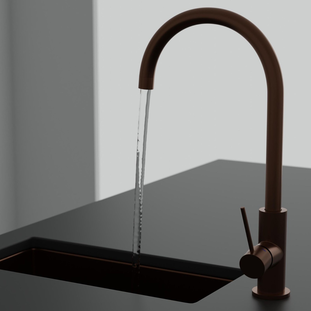 Köksblandare Steel Equip Amber - Utan Diskmaskinavst.