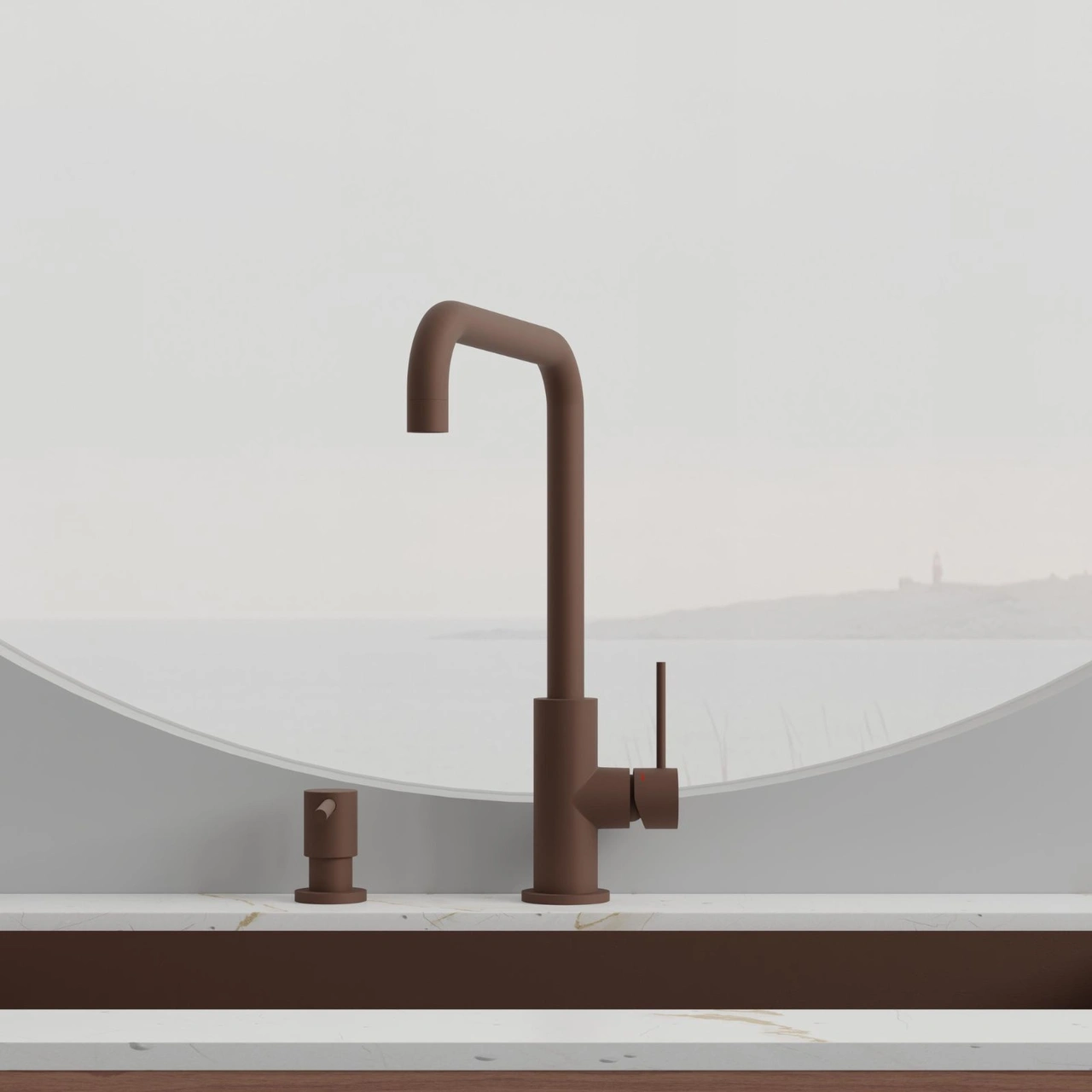 Köksblandare Mood Rust Diskmaskinsavst.