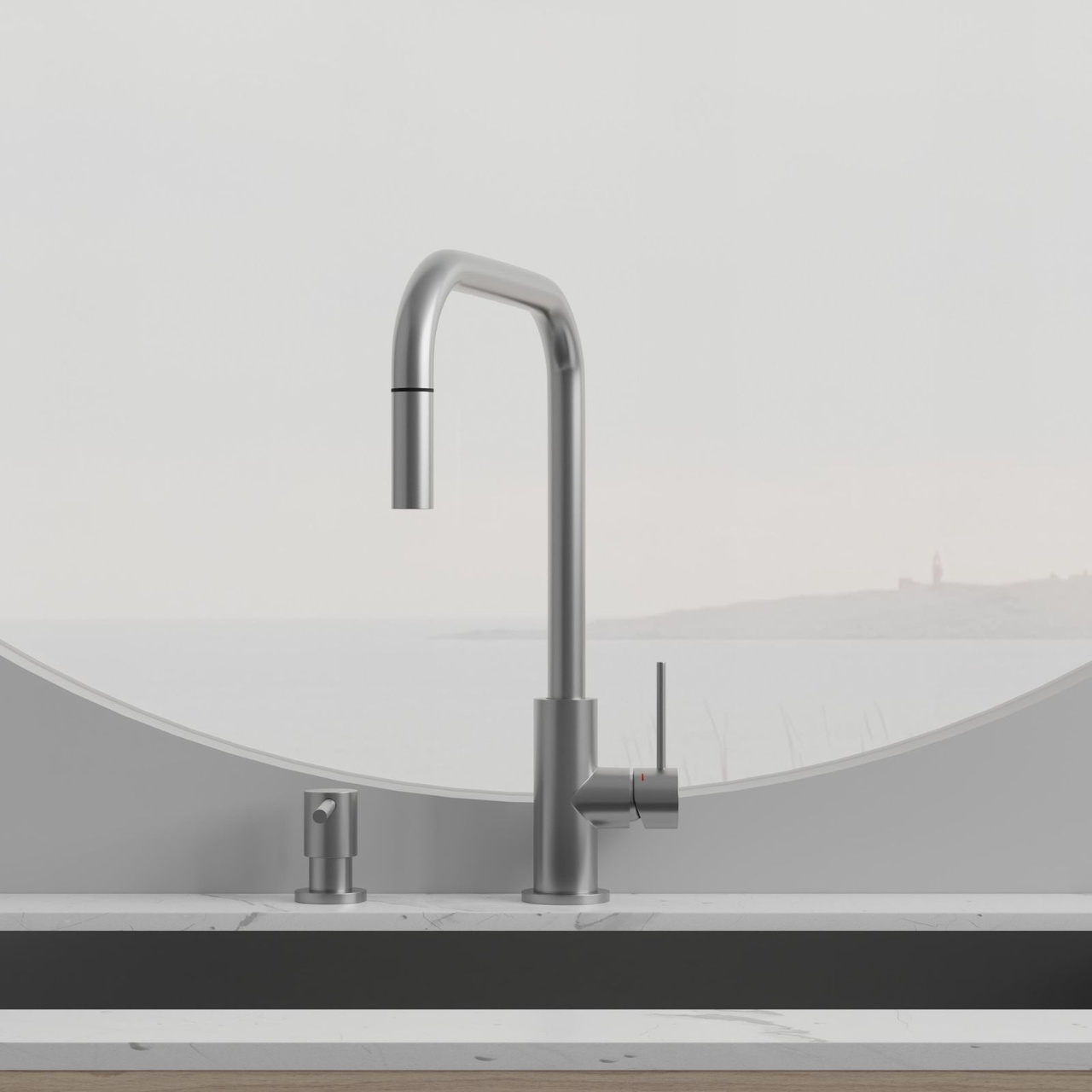 Köksblandare Steel Accent Square Original - Utan Diskmaskinavst.