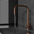 Köksblandare Steel Accent Square Amber - Utan Diskmaskinavst.