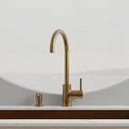 Köksblandare Steel Curve Sand - Utan Diskmaskinsavst.