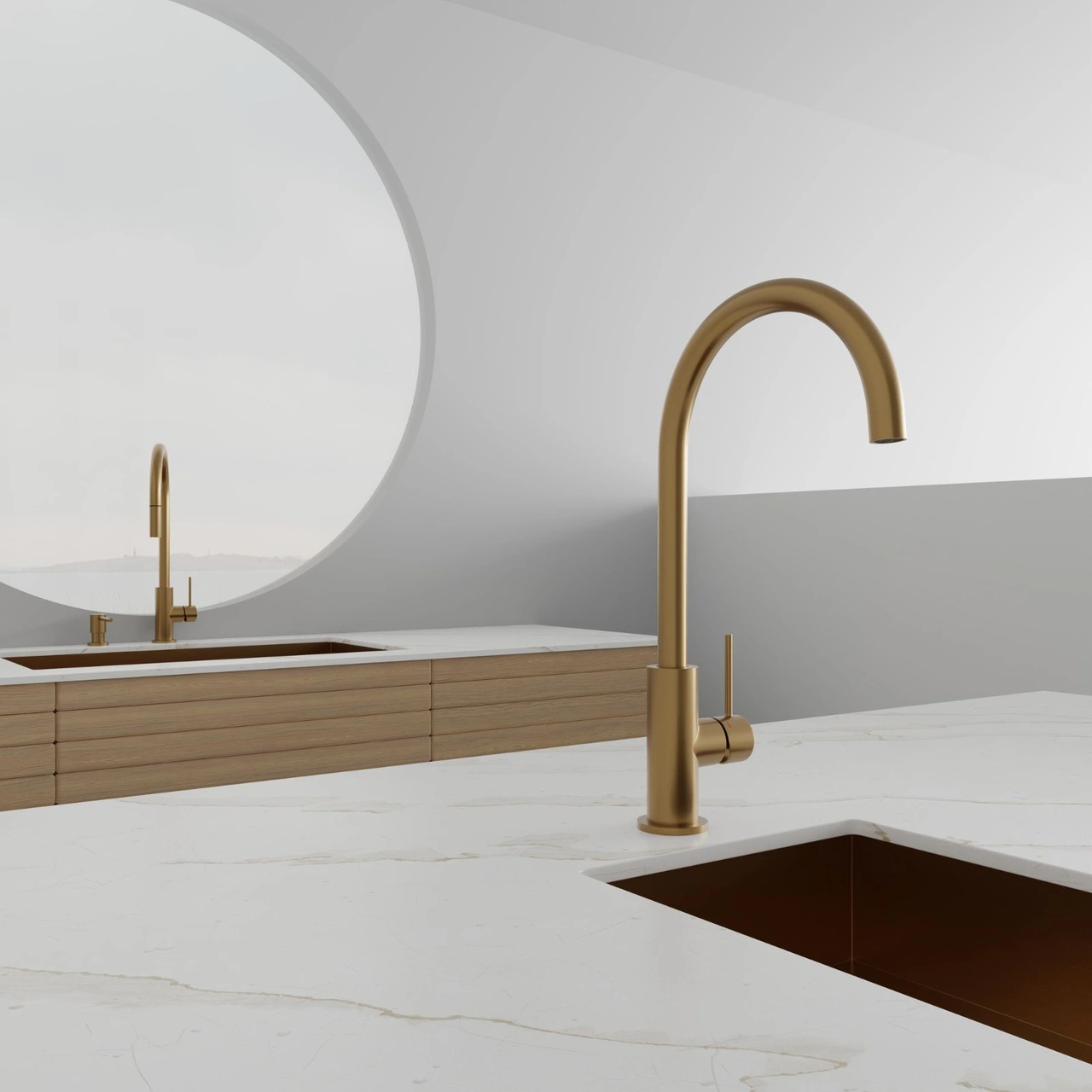 Köksblandare Steel Equip Sand - Utan Diskmaskinavst.