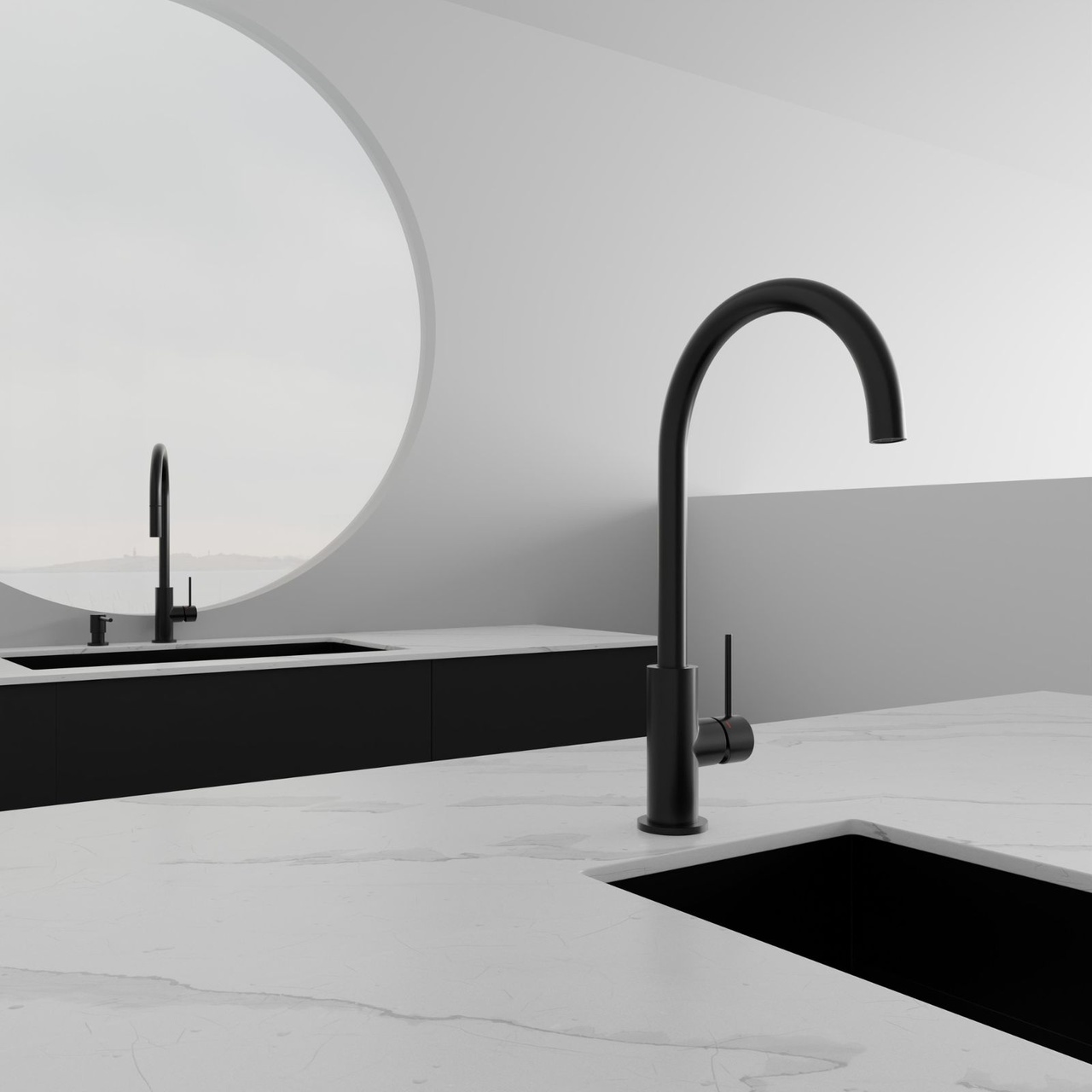 Köksblandare Steel Equip Shadow - Utan Diskmaskinavst.