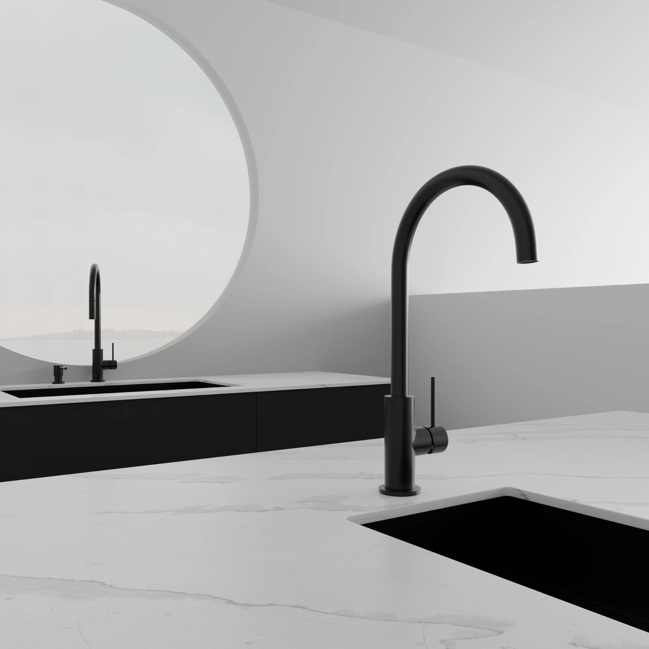 Kitchen Mixer Steel Equip Shadow D