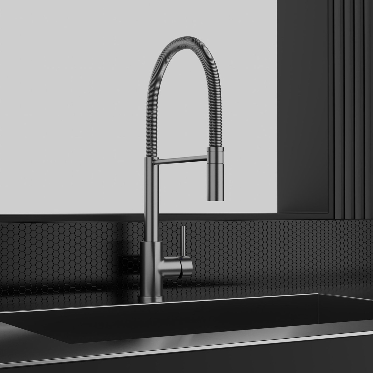 Köksblandare Steel Pro Original - Utan Diskmaskinsavst.