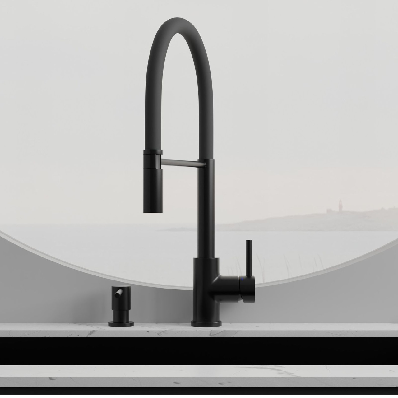 Köksblandare Steel Pro Shadow - Utan Diskmaskinsavst.