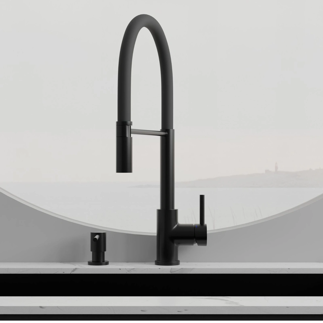 Köksblandare Steel Pro Shadow Diskmaskinsavst.