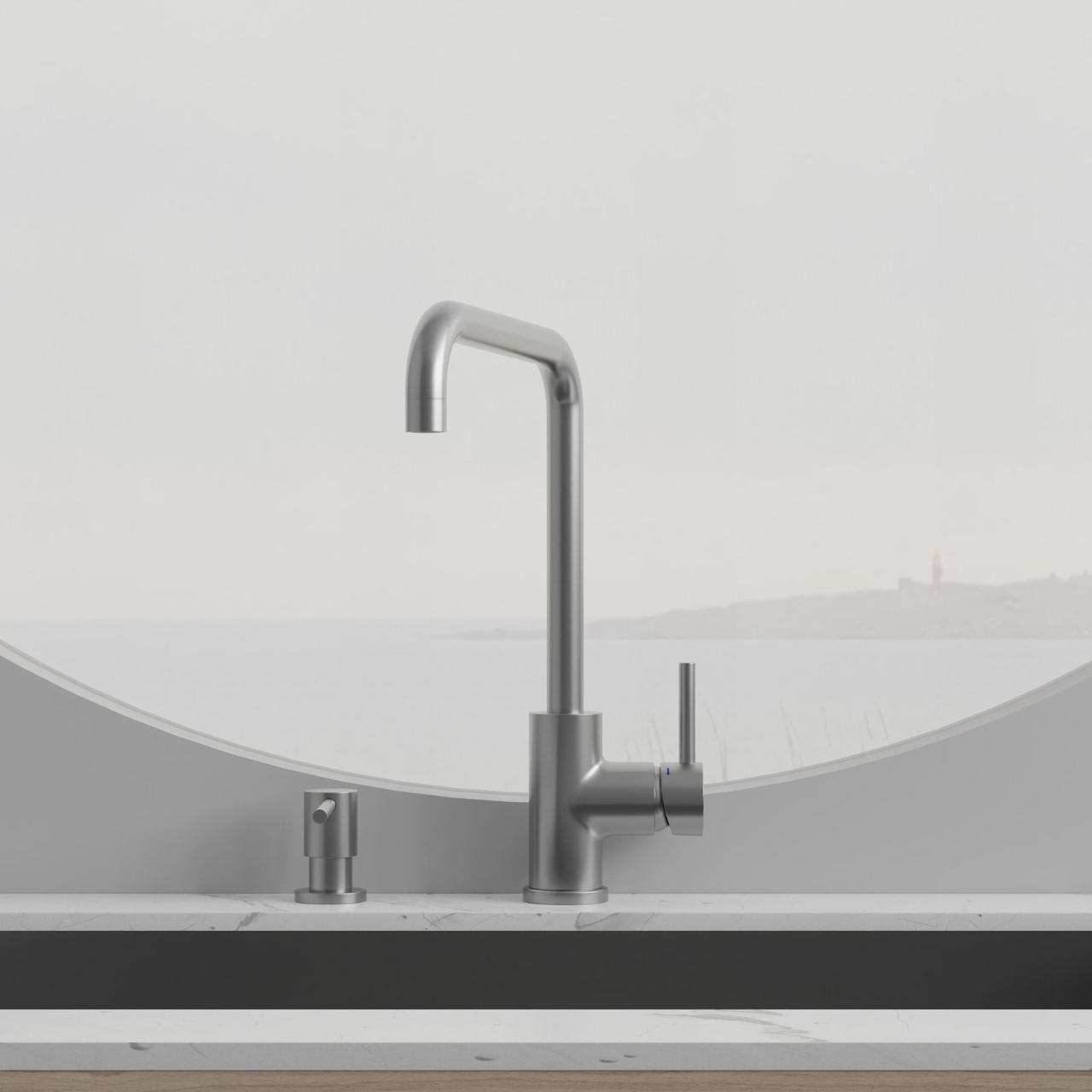 Köksblandare Steel Square Original Diskmaskinsavst.